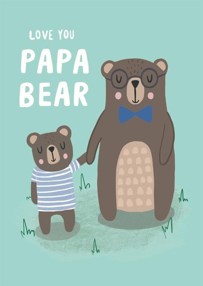 Love You Papa Bear Card created by Jessica Harvey
