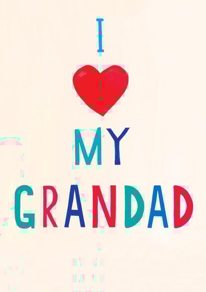 I love my Grandad card created by Earlybird