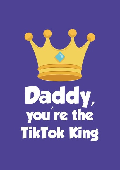 tik tok Father's Day Card 42578 created by Tickled Pink