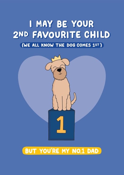 2nd Favourite to the Dog Card for Dad created by Inky in the Wild