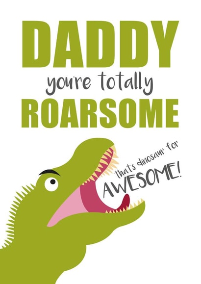 Cute dinosoar birthday card for daddy. created by One Day in May Design
