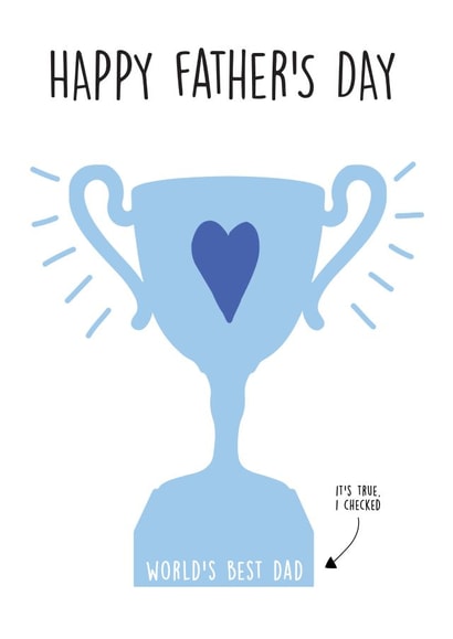 world's best Father's Day Card 33011 created by Print is the New Black