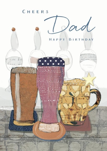 Dad birthday beers created by Rebecca Prinn