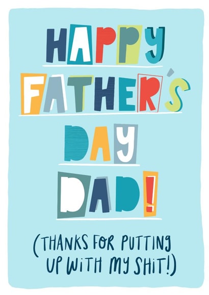 dad father Father's Day Card 42746 created by katie illustrated