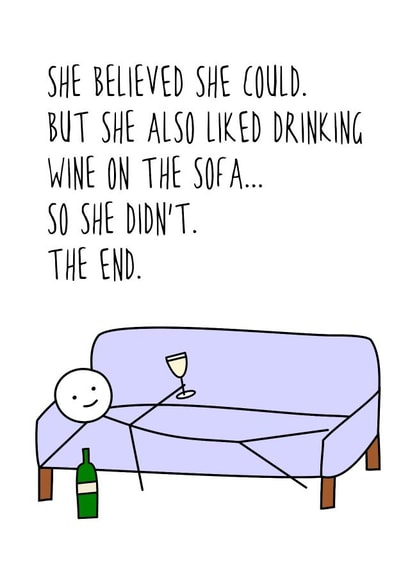 stick man wine Birthday Card 17876 created by Hurrah For Gin