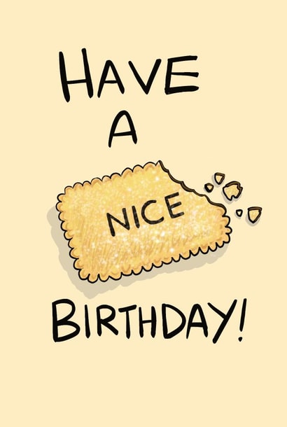 nice biscuit Birthday Card 18174 created by Boy Oh Boy Designs