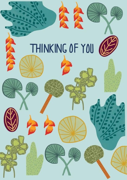 thinking of Thinking of you Card 17589 created by Isabel Canvas