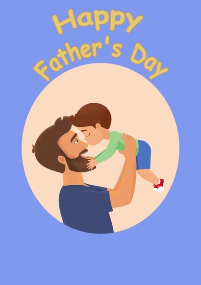 child Father Figure Father's Day Card 30392 created by Leoni Thimara