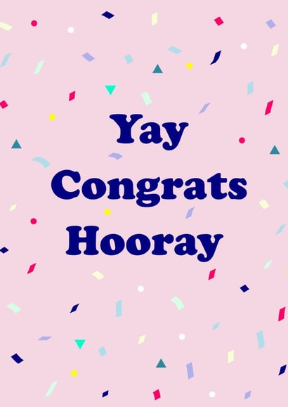 Yay congrats Congratulations Card 18355 created by Cardi C