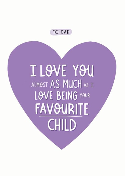 cheeky funny Father's Day Card 40550 created by Inky in the Wild