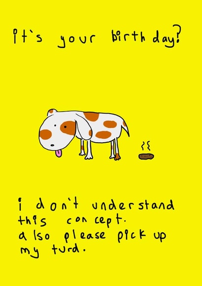 birthday rude Birthday Card 16900 created by Tiger Fluff