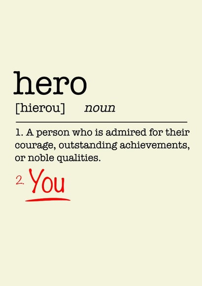 hero nhs Just because Card 18283 created by Krafty Kards