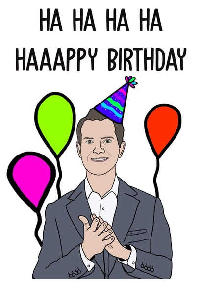 jimmy car comedian Birthday Card 18290 created by Sassybat Designs