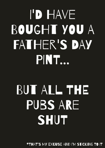 Lockdown Quarantine Father's Day Card 34329 created by JESSICArds