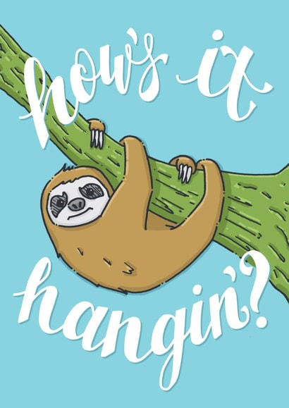 funny sloth Just because Card 4621 created by PaperFreckles