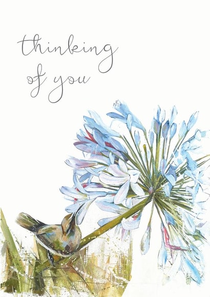 bird flower Thinking of you Card 18487 created by Michelle Offerman