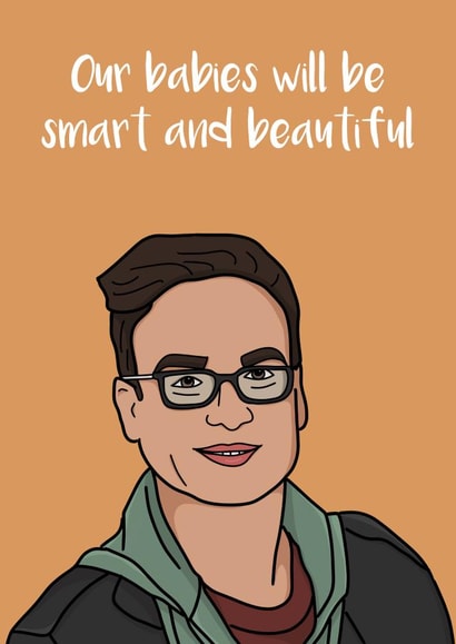 the big bang theory smart Anniversary Card 43192 created by This Crafty Couple