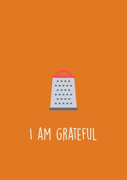 grateful grater Thank You Card 15513 created by Nuu Cards