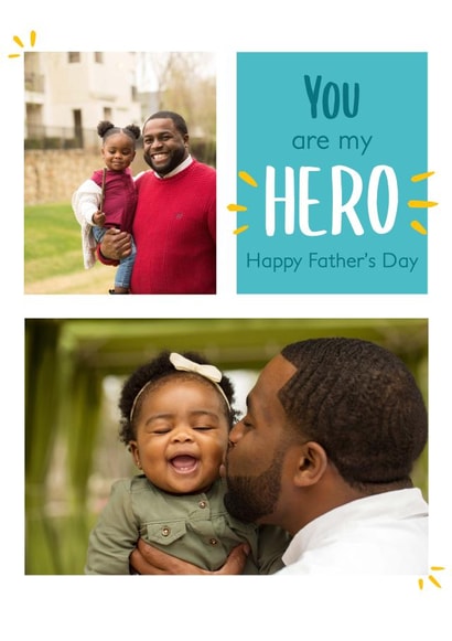 hero pc Father's Day Personalised Photo Card 18516 created by thortful Designs