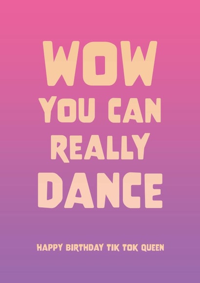 tiktok tik tok Birthday Card 18129 created by Cathy Cornish