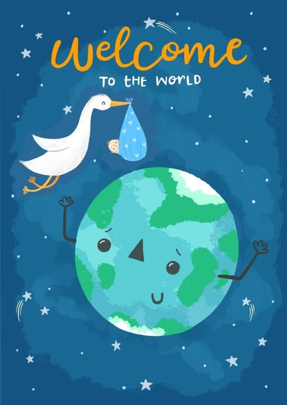 New baby baby New Baby Card 11082 created by Blue Kiwi Design