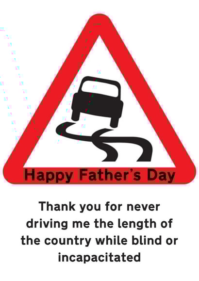 Dominic Cummings Blind or incapacitated Father's Day card created by The Happy Bee