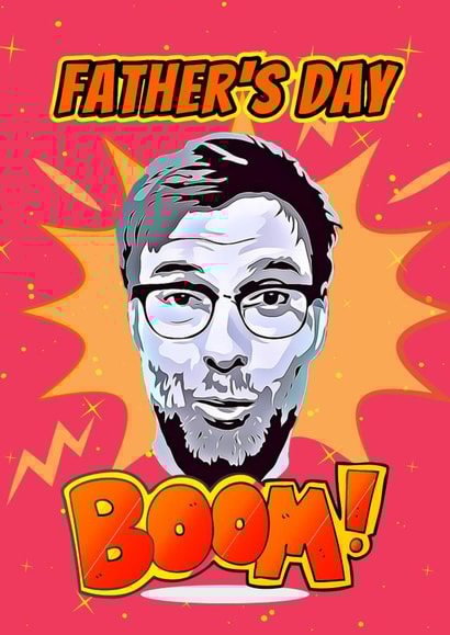 Jügen Klopp Father's Day card created by Original Fox Cards
