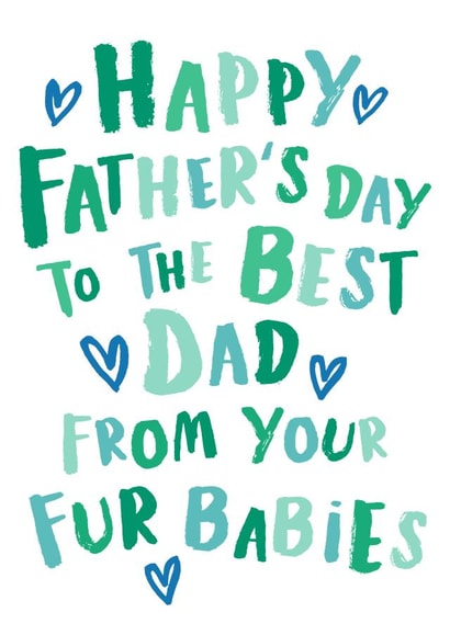 Fur babies Father's Day card created by Poodle Pip