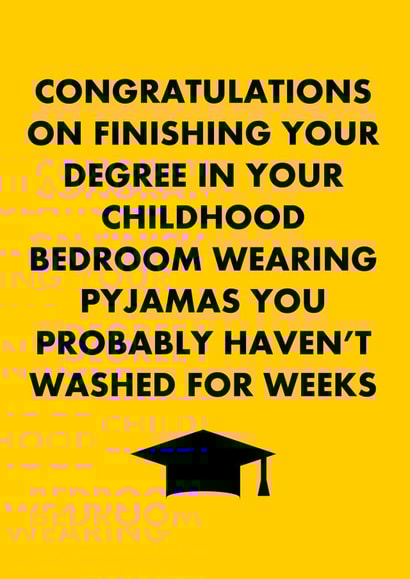 graduation lockdown Graduation Card 18392 created by Olivia