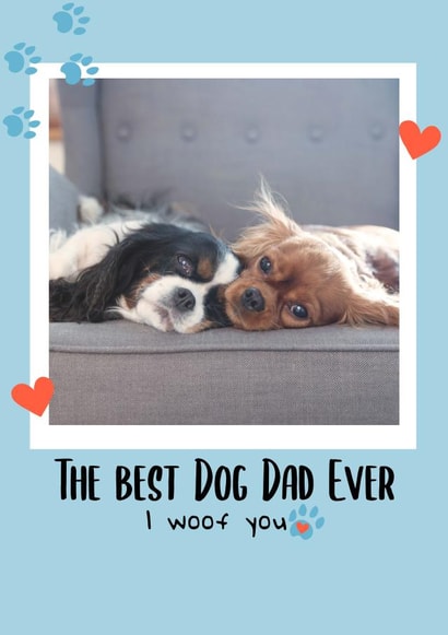 from-the-dog pc Father's Day Personalised Photo Card 18520 created by thortful Designs