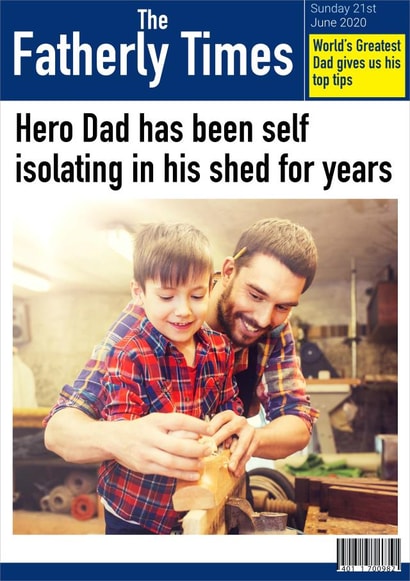 fatherly-times pc Father's Day Personalised Photo Card 43202 created by thortful Designs