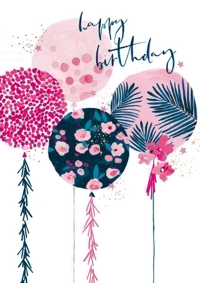 floral bold Birthday Card 18247 created by Hotchpotch 