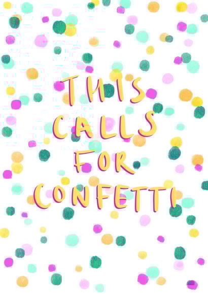 celebration confetti Card 30255 created by Sophie Wade