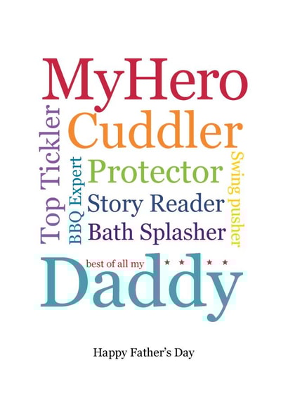 from the kids adult Father's Day Card 8760 created by Spotty N Stripy