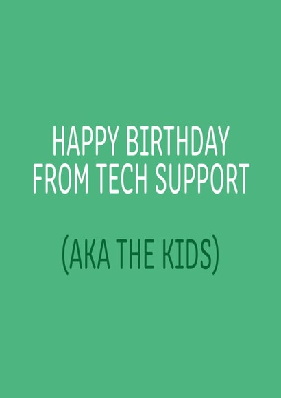 Kids Dad Birthday Card 14312 created by Dottie Mottie