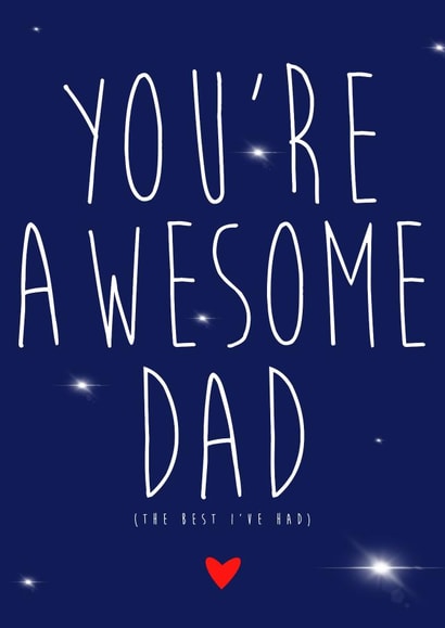 awesome dad Father's Day Card 40599 created by Kersti & Gem