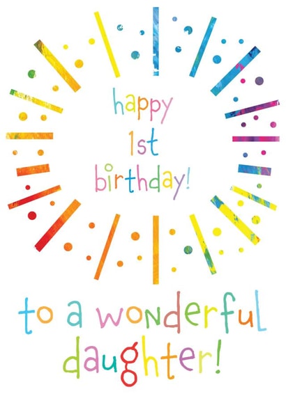 1st 1 Birthday Card 15631 created by size3art