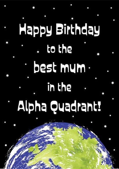 star trek startrek Birthday Card 15633 created by size3art