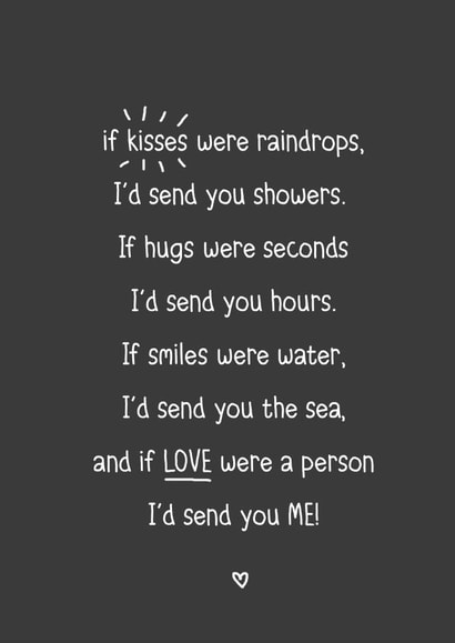 poem love Just because Card 12855 created by Flopsy