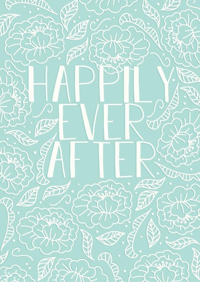 Blue - happily ever after card created by Hen Overton Designs