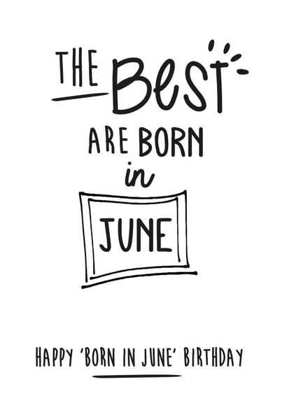 june born Birthday Card 9692 created by Jodie Gaul & Co