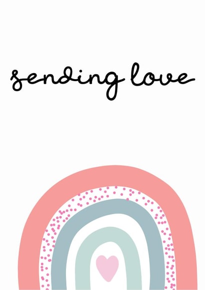 sending love rainbow Just because Card 18785 created by Maialen Correcher