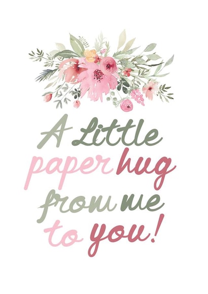 paper hug floral Just because Card 9694 created by Jodie Gaul & Co