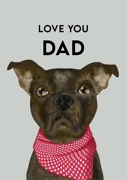 Dad Love Father's Day Card 43393 created by Treacle Bum