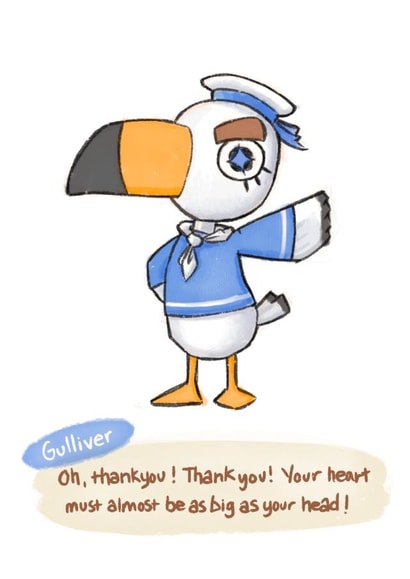 animal crossing gulliver Card 34429 created by Gerry Alexis