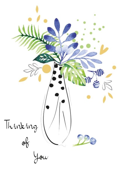 Thinking of You Bouquet Card created by SABIVO Design by Sabina