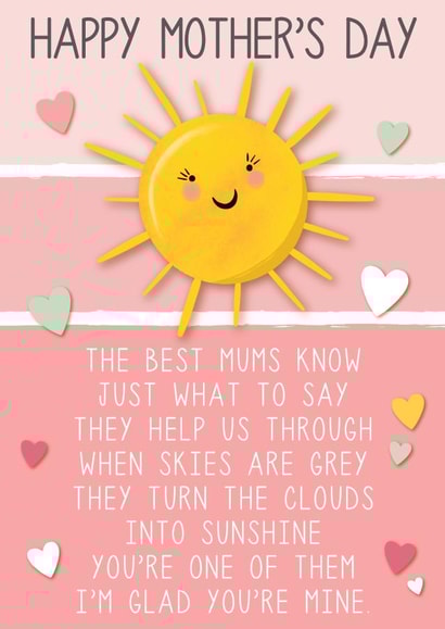 For a mum who feels like Sunshine. Say thanks for making life a little brighter. created by Mad Philomena