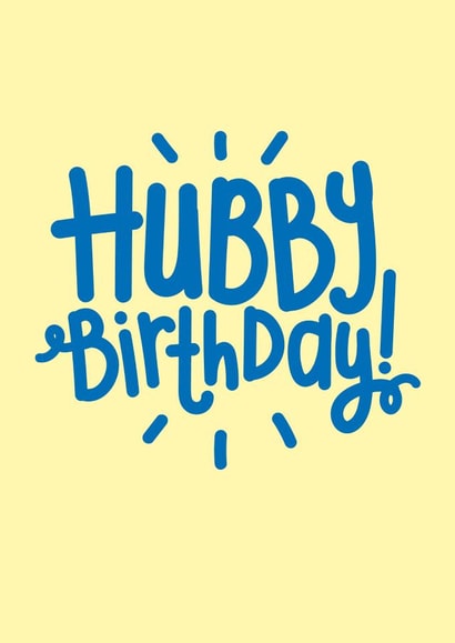 Hubby adult Birthday Card 16973 created by Squaire