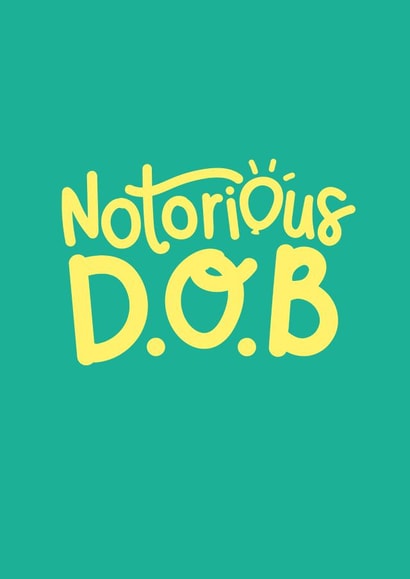 adult notorious Birthday Card 16974 created by Squaire