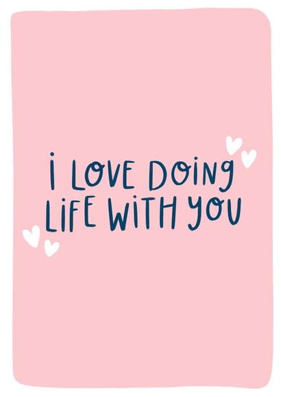 love doing Love & Friendship Card 18055 created by katie illustrated